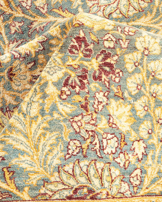 Traditional Mogul Gray Wool Square Area Rug 8' 3" x 8' 5" - Solo Rugs