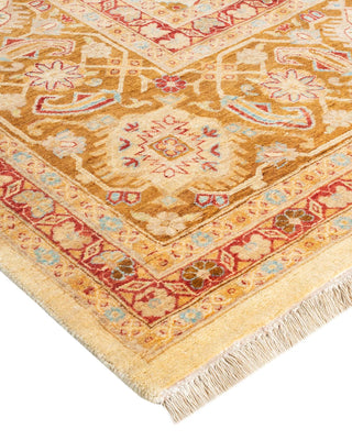 Traditional Mogul Ivory Wool Runner 9' 3" x 16' 8" - Solo Rugs