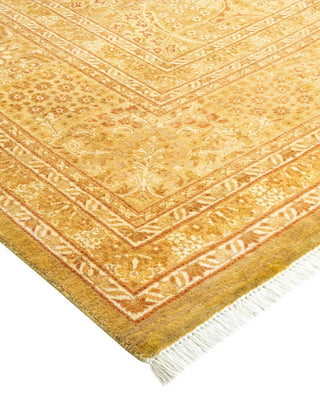 Traditional Mogul Green Wool Runner 9' 1" x 17' 10" - Solo Rugs