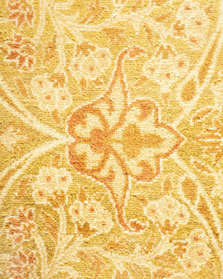 Traditional Mogul Green Wool Runner 9' 1" x 17' 10" - Solo Rugs