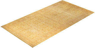 Traditional Mogul Green Wool Runner 9' 1" x 17' 10" - Solo Rugs