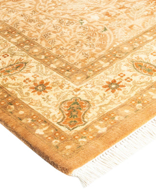 Traditional Mogul Brown Wool Area Rug 4' 7" x 7' 1" - Solo Rugs