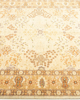 Traditional Mogul Ivory Wool Area Rug 4' 8" x 7' 1" - Solo Rugs