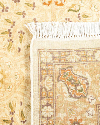 Traditional Mogul Ivory Wool Area Rug 4' 8" x 7' 1" - Solo Rugs