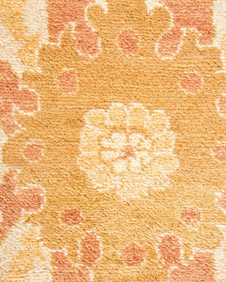 Traditional Mogul Green Wool Area Rug 6' 3" x 9' 4" - Solo Rugs