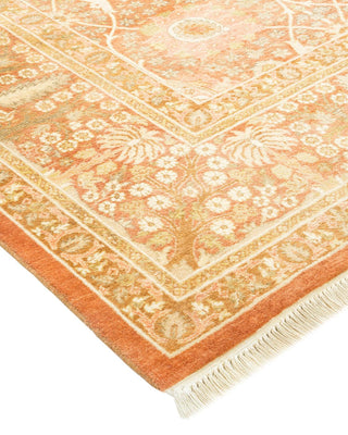 Traditional Mogul Brown Wool Area Rug 6' 1" x 9' 0" - Solo Rugs