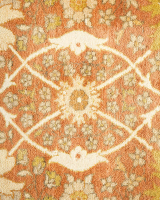 Traditional Mogul Brown Wool Area Rug 6' 1" x 9' 0" - Solo Rugs