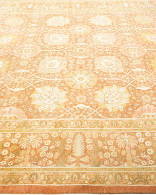 Traditional Mogul Brown Wool Area Rug 6' 1" x 9' 0" - Solo Rugs