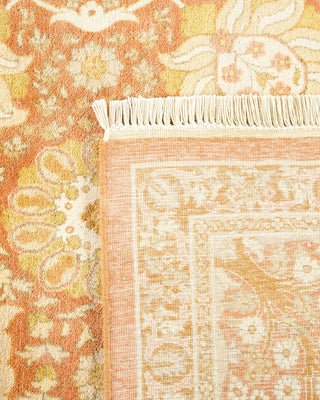 Traditional Mogul Brown Wool Area Rug 6' 1" x 9' 0" - Solo Rugs