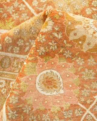 Traditional Mogul Brown Wool Area Rug 6' 1" x 9' 0" - Solo Rugs