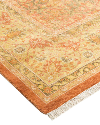 Traditional Mogul Brown Wool Area Rug 6' 2" x 9' 4" - Solo Rugs