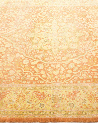 Traditional Mogul Brown Wool Area Rug 6' 2" x 9' 4" - Solo Rugs