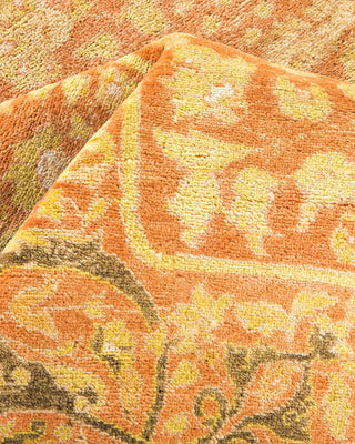 Traditional Mogul Brown Wool Area Rug 6' 2" x 9' 4" - Solo Rugs