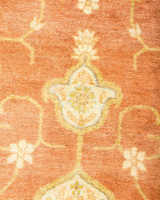 Traditional Mogul Brown Wool Area Rug 6' 1" x 9' 2" - Solo Rugs