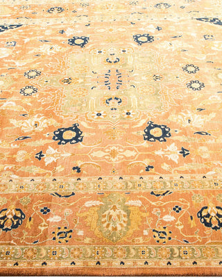 Traditional Mogul Brown Wool Area Rug 6' 1" x 9' 1" - Solo Rugs