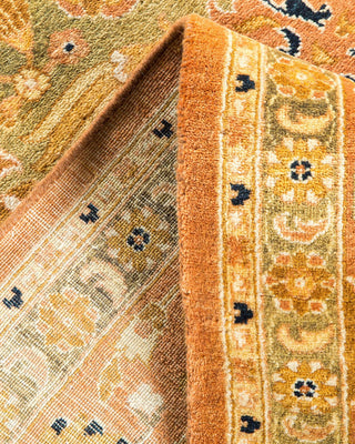 Traditional Mogul Brown Wool Area Rug 6' 1" x 9' 1" - Solo Rugs