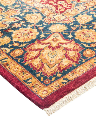 Traditional Mogul Red Wool Area Rug 6' 3" x 8' 10" - Solo Rugs