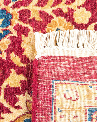 Traditional Mogul Red Wool Area Rug 6' 3" x 8' 10" - Solo Rugs