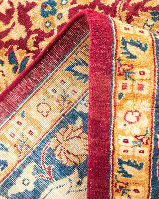 Traditional Mogul Red Wool Area Rug 6' 3" x 8' 10" - Solo Rugs