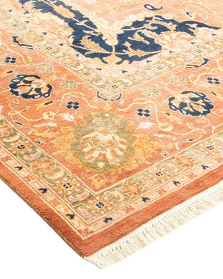 Traditional Mogul Brown Wool Area Rug 6' 0" x 9' 3" - Solo Rugs