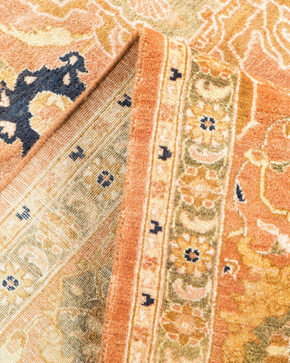 Traditional Mogul Brown Wool Area Rug 6' 0" x 9' 3" - Solo Rugs