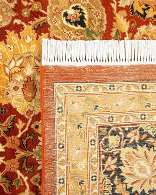 Traditional Mogul Orange Wool Area Rug 8' 3" x 10' 7" - Solo Rugs