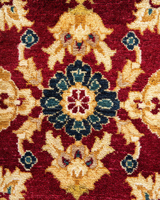 Traditional Mogul Red Wool Area Rug 8' 2" x 10' 4" - Solo Rugs