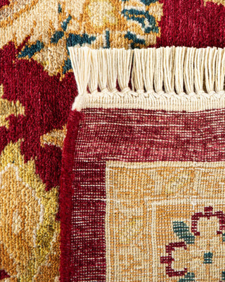 Traditional Mogul Red Wool Area Rug 8' 2" x 10' 4" - Solo Rugs
