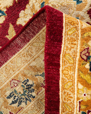 Traditional Mogul Red Wool Area Rug 8' 2" x 10' 4" - Solo Rugs