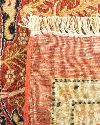 Traditional Mogul Orange Wool Area Rug 12' 4" x 15' 8" - Solo Rugs
