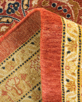 Traditional Mogul Orange Wool Area Rug 12' 4" x 15' 8" - Solo Rugs