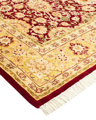Traditional Mogul Red Wool Area Rug 5' 1" x 8' 10" - Solo Rugs
