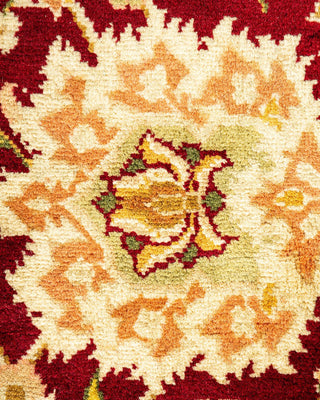 Traditional Mogul Red Wool Area Rug 5' 1" x 8' 10" - Solo Rugs