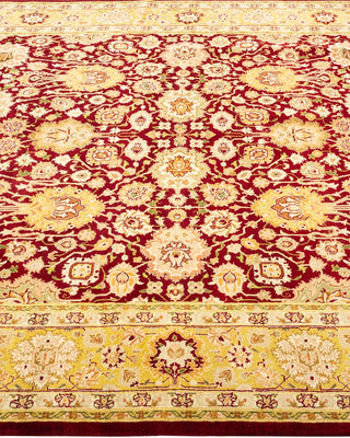 Traditional Mogul Red Wool Area Rug 5' 1" x 8' 10" - Solo Rugs