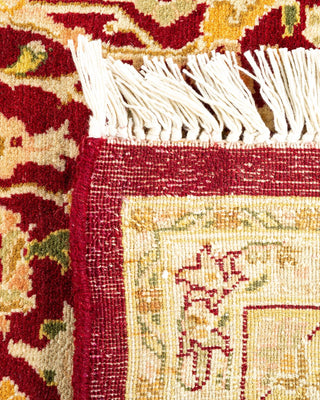 Traditional Mogul Red Wool Area Rug 5' 1" x 8' 10" - Solo Rugs