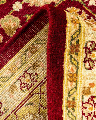 Traditional Mogul Red Wool Area Rug 5' 1" x 8' 10" - Solo Rugs