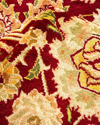 Traditional Mogul Red Wool Area Rug 5' 1" x 8' 10" - Solo Rugs