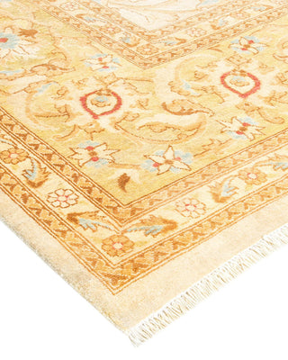 Contemporary Eclectic Ivory Wool Area Rug 9' 1" x 12' 0" - Solo Rugs