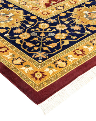 Traditional Mogul Red Wool Area Rug 12' 0" x 18' 2" - Solo Rugs