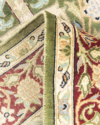 Traditional Mogul Green Wool Runner 2' 6" x 12' 5" - Solo Rugs
