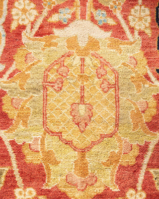 Contemporary Eclectic Orange Wool Area Rug 12' 0" x 18' 6" - Solo Rugs
