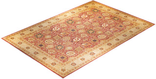 Contemporary Eclectic Orange Wool Area Rug 12' 0" x 18' 6" - Solo Rugs