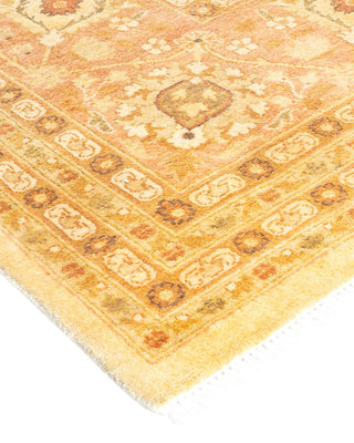 Traditional Mogul Ivory Wool Area Rug 9' 1" x 12' 2" - Solo Rugs