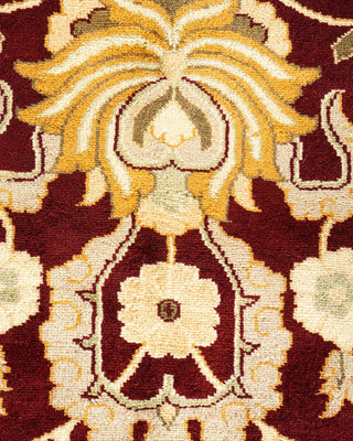 Traditional Mogul Red Wool Area Rug 12' 2" x 15' 2" - Solo Rugs