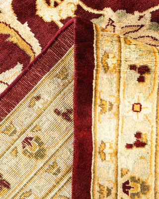 Traditional Mogul Red Wool Area Rug 12' 2" x 15' 2" - Solo Rugs