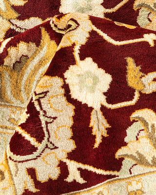 Traditional Mogul Red Wool Area Rug 12' 2" x 15' 2" - Solo Rugs