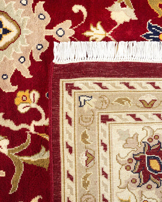 Traditional Mogul Red Wool Area Rug 9' 2" x 12' 5" - Solo Rugs