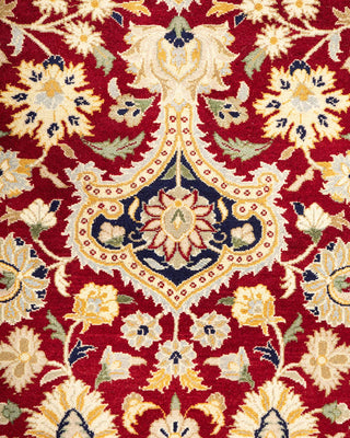 Traditional Mogul Red Wool Area Rug 9' 3" x 11' 9" - Solo Rugs
