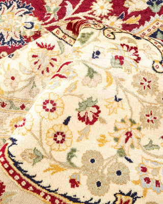 Traditional Mogul Red Wool Area Rug 9' 3" x 11' 9" - Solo Rugs
