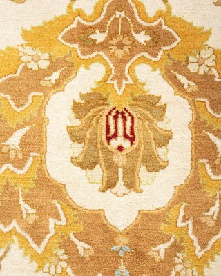 Traditional Mogul Ivory Wool Area Rug 10' 2" x 13' 9" - Solo Rugs